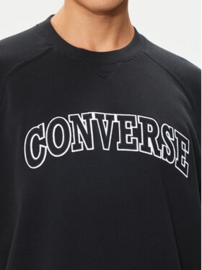 Converse T-Shirt M Retro Chuck Ss Crew 10026428-A01 Czarny Regular Fit