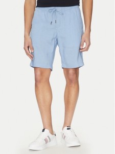 Tommy Hilfiger Szorty materiałowe Harlem MW0MW37804 Niebieski Regular Fit