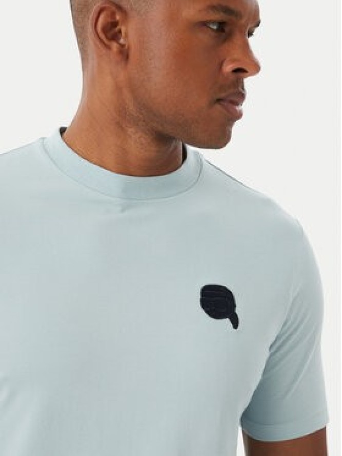 KARL LAGERFELD T-Shirt 755049 562235 Niebieski jasny Regular Fit