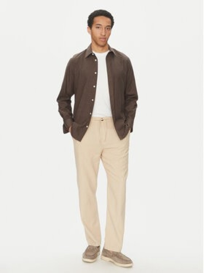 Selected Homme Chinosy 16096687 Beżowy Straight Fit