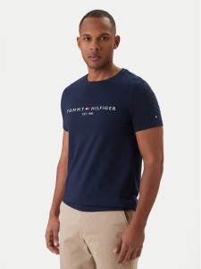 Tommy Hilfiger T-Shirt Logo MW0MW11797 Granatowy Regular Fit
