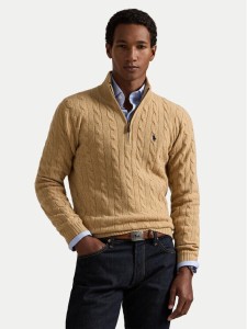 Polo Ralph Lauren Sweter 710876766006 Beżowy Regular Fit