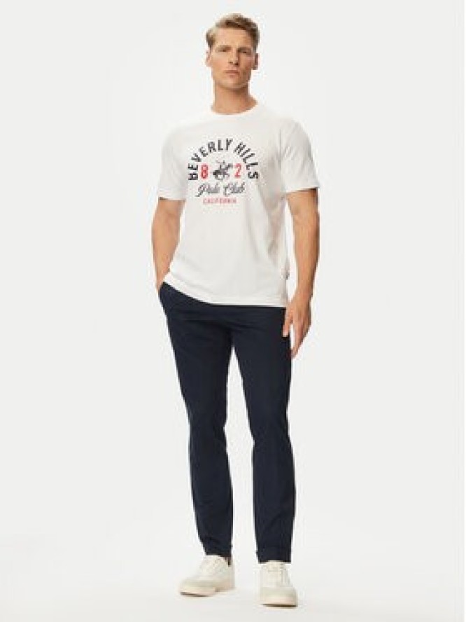 Beverly Hills Polo Club T-Shirt P-SS26M-TS1290 Biały Regular Fit