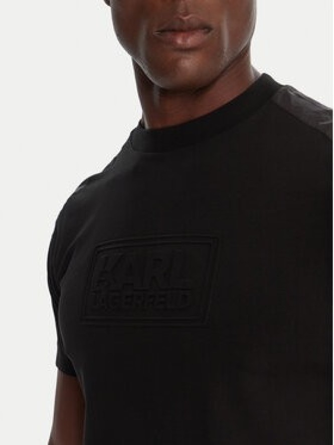 KARL LAGERFELD T-Shirt 755030 554235 Czarny Regular Fit