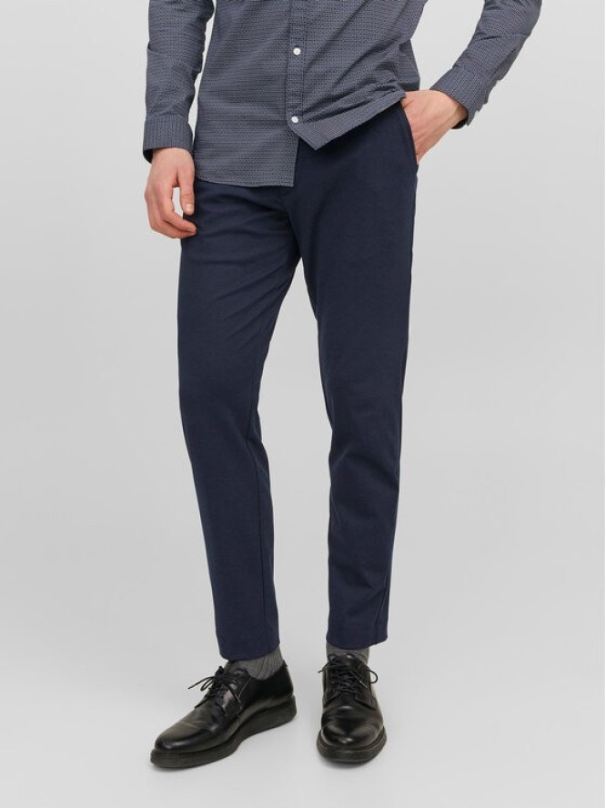 Jack & Jones Chinosy Marco 12237523 Granatowy Slim Fit