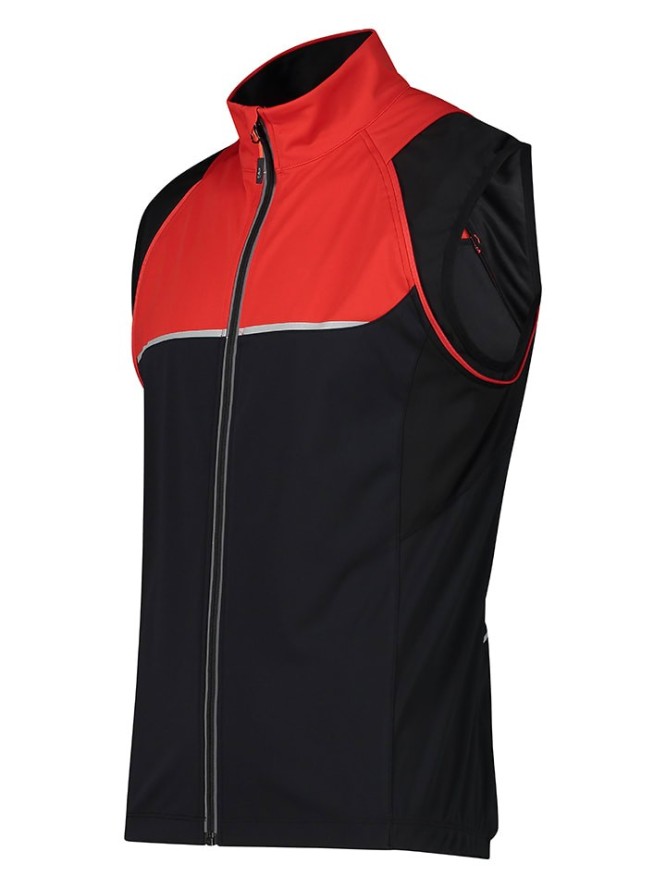 CMP Kurtka softshellowa 2w1 w kolorze czarno-czerwonym rozmiar: 52