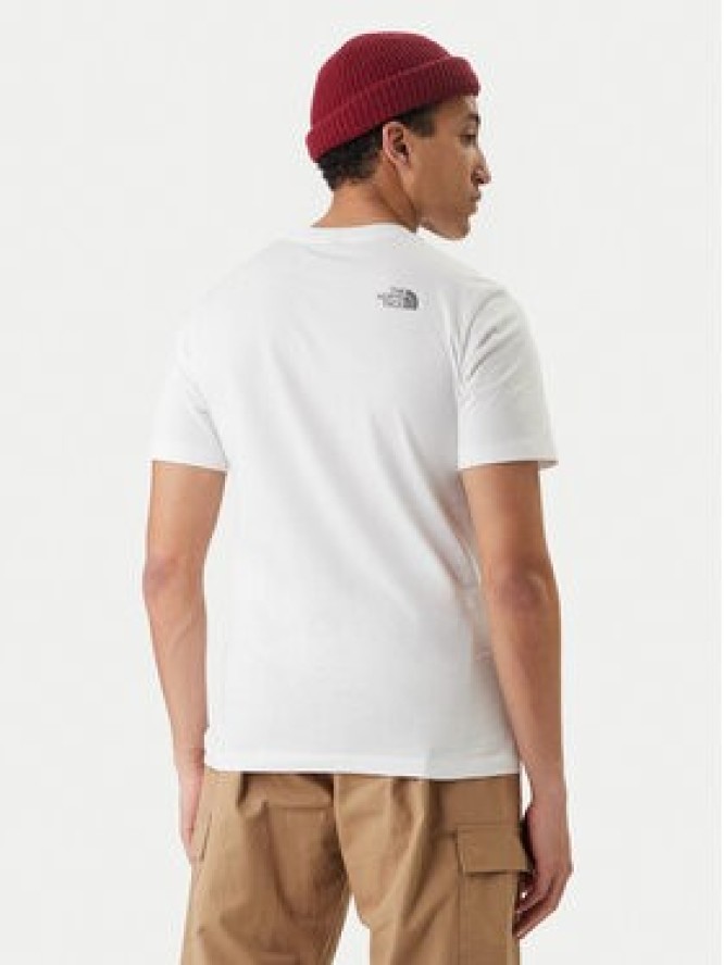 The North Face T-Shirt Mountain Line NF0A8GUX Biały Regular Fit