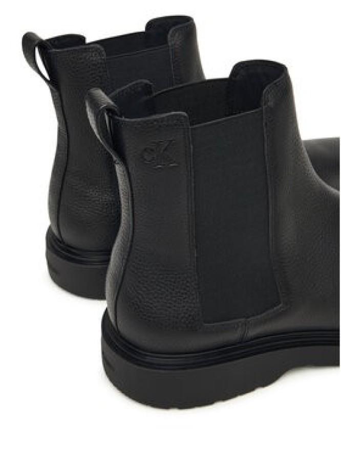 Calvin Klein Sztyblety Combat Ess Chelsea Boot Lth YM0YM01374 Czarny
