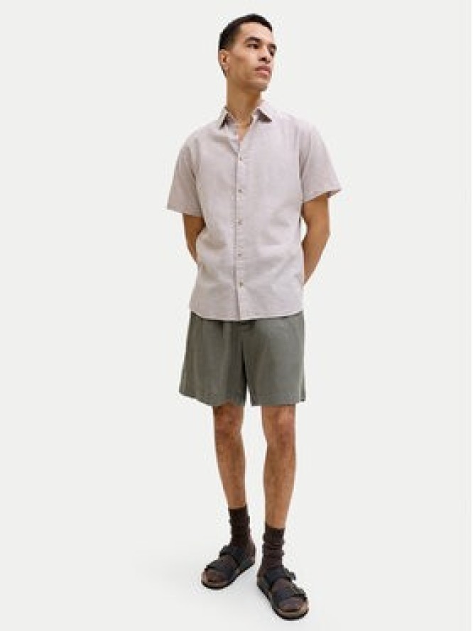 Jack & Jones Szorty materiałowe Lawrence 12253134 Zielony ciemny Wide Leg