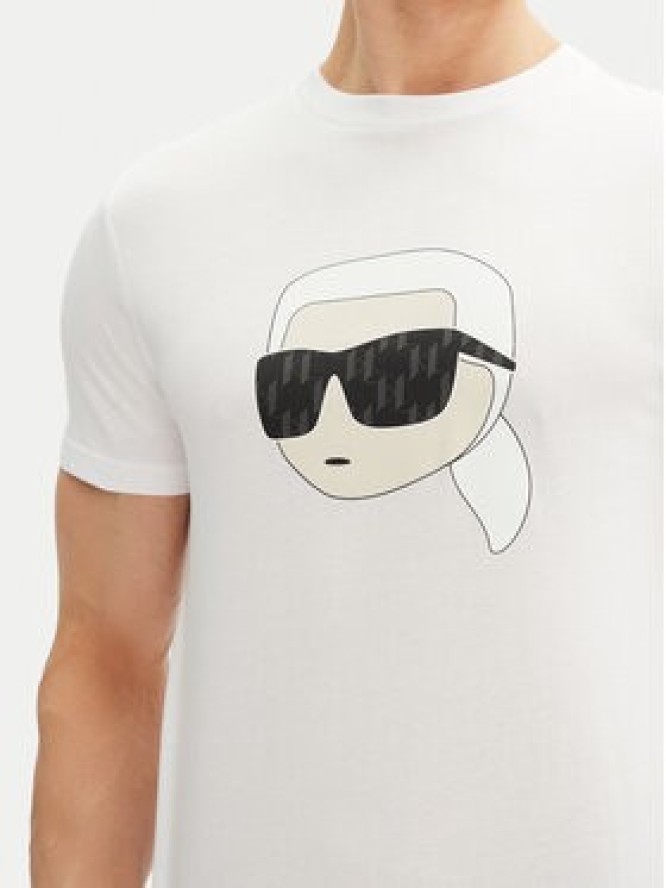 KARL LAGERFELD T-Shirt 755073 552251 Biały Regular Fit