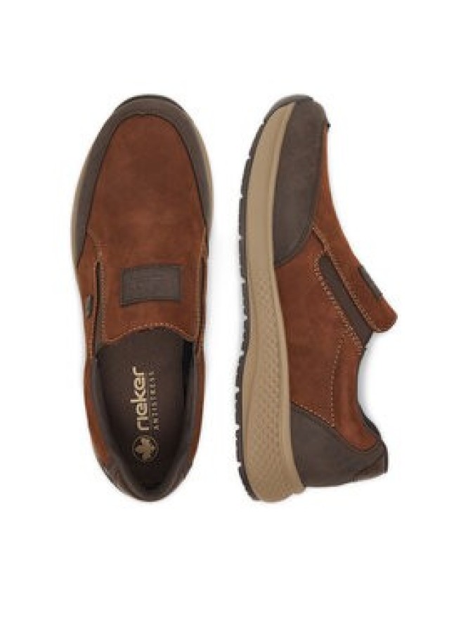 Rieker Półbuty B7654-22 Brązowy