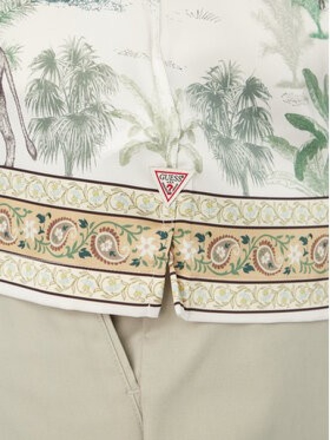 Guess Koszula M6YH88 W3424 Beżowy Regular Fit
