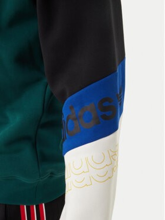 adidas Bluza Archive Football Graphic KD1438 Zielony Loose Fit