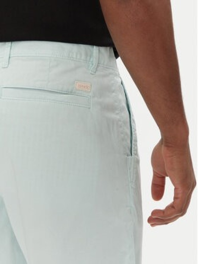 BOSS Szorty materiałowe Chino-Slim-Shorts 50536723 Błękitny Regular Fit