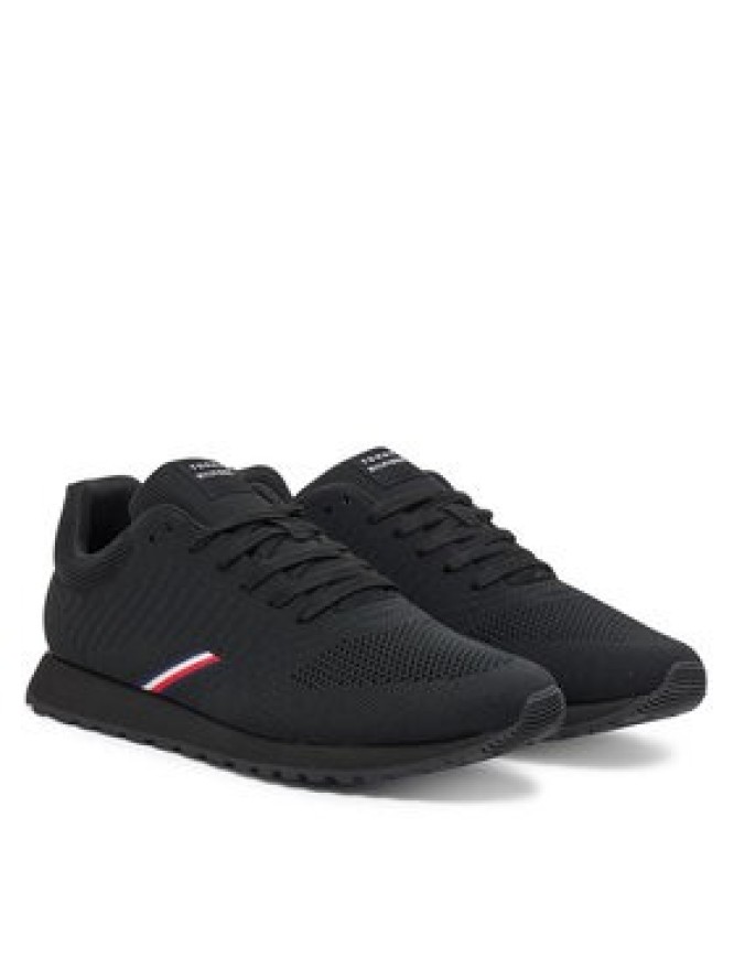 Tommy Hilfiger Sneakersy New Runner Eva Corpo Knit FM0FM05648 Czarny