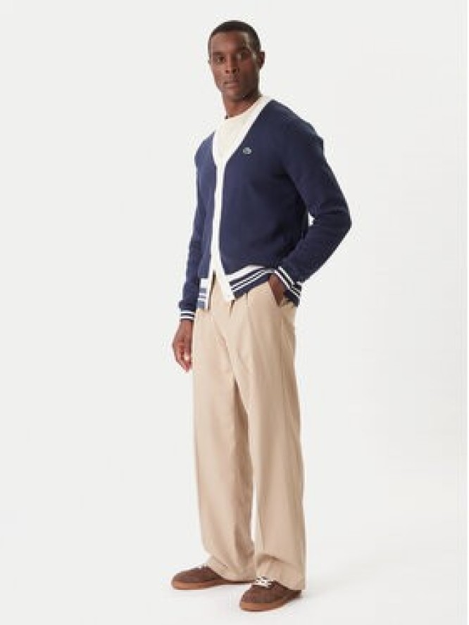 Lacoste Kardigan AH7725 Granatowy Regular Fit