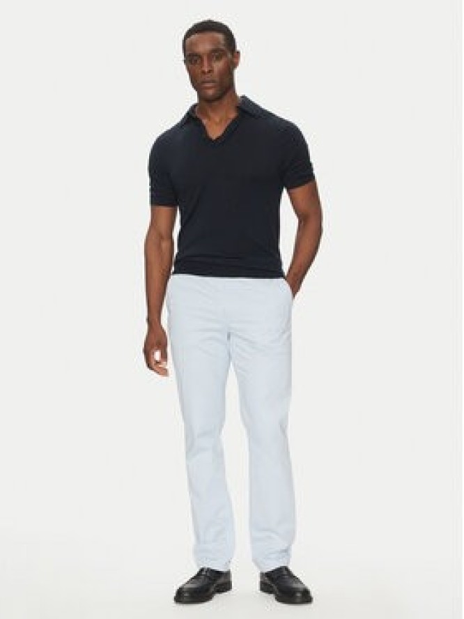 Tommy Hilfiger Chinosy Deton MW0MW37873 Błękitny Slim Fit