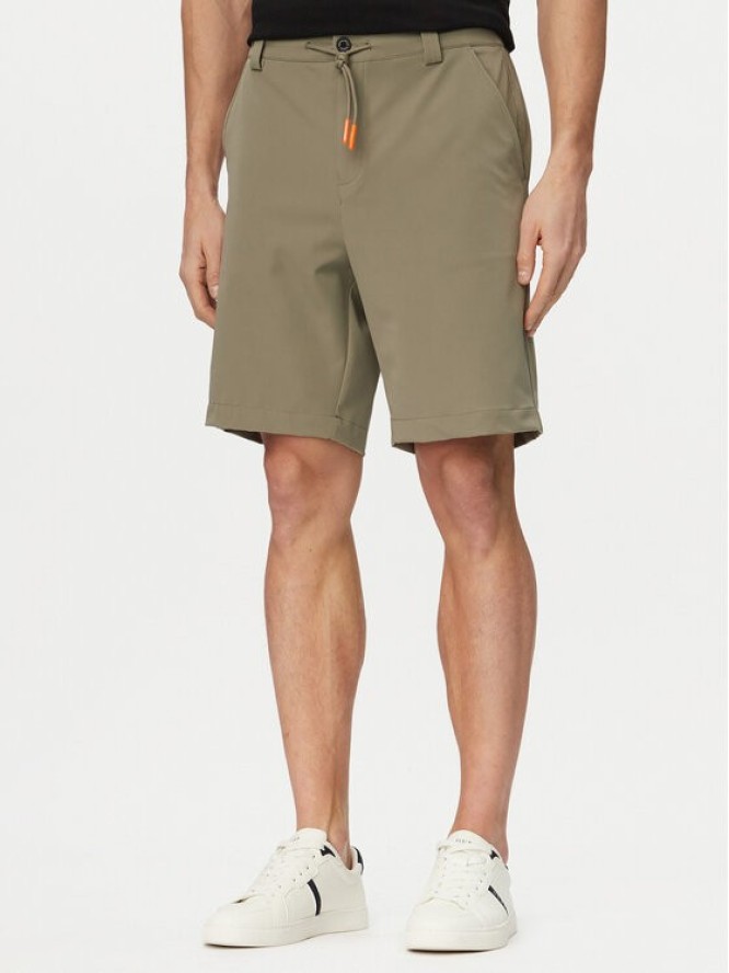 Guess Szorty materiałowe M6GD36 W2169 Khaki Regular Fit