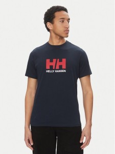 Helly Hansen T-Shirt Logo 54596 Granatowy Regular Fit