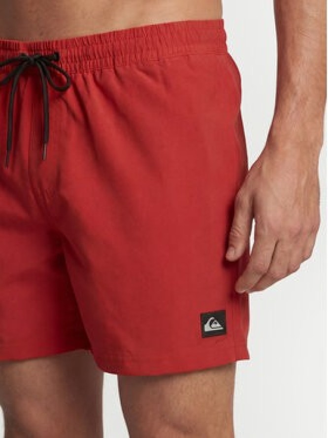 Quiksilver Szorty kąpielowe Everyday Solid Volley 15 EQYJV04120 Czerwony Regular Fit
