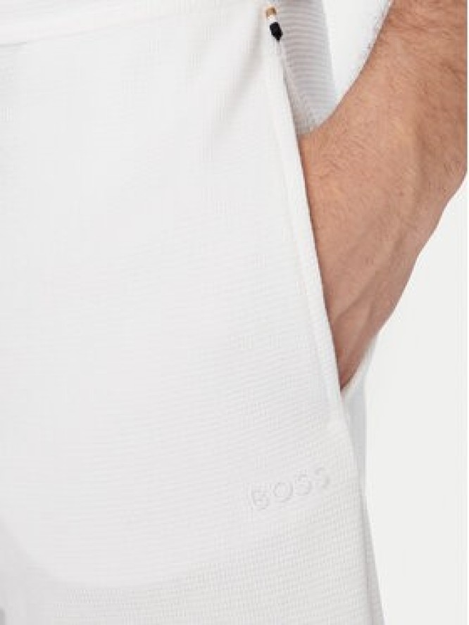 BOSS Szorty sportowe 50535884 Biały Regular Fit