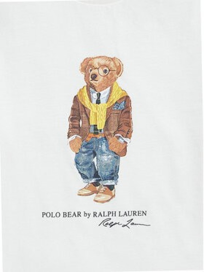 Polo Ralph Lauren T-Shirt 710P07346001 Biały Regular Fit