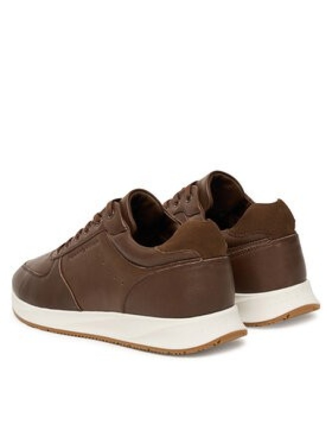 Tommy Hilfiger Sneakersy Premium Leather Hybrid FM0FM05700 Brązowy