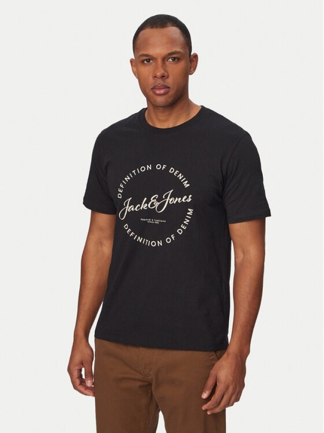 Jack & Jones T-Shirt Grayson 12288377 Czarny Regular Fit