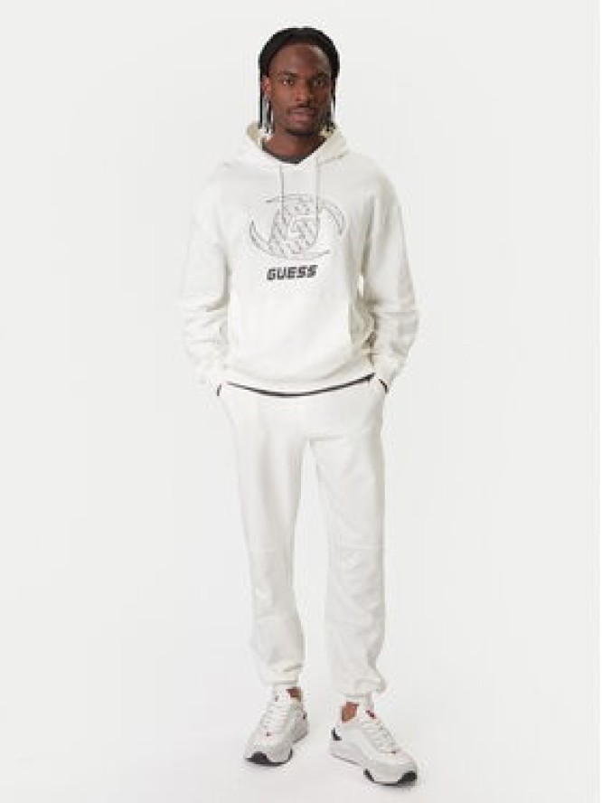 Guess Bluza Z6RQ05 K9YI1 Biały Regular Fit