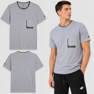 T-SHIRT MĘSKI 4F KOSZULKA BAWEŁNIANA SPORTOWA NA CO DZIEŃ M2663 SS26