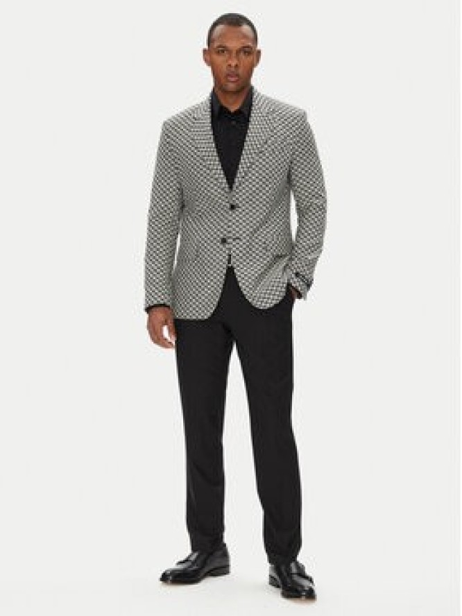 KARL LAGERFELD Marynarka 155106 553115 Szary Regular Fit