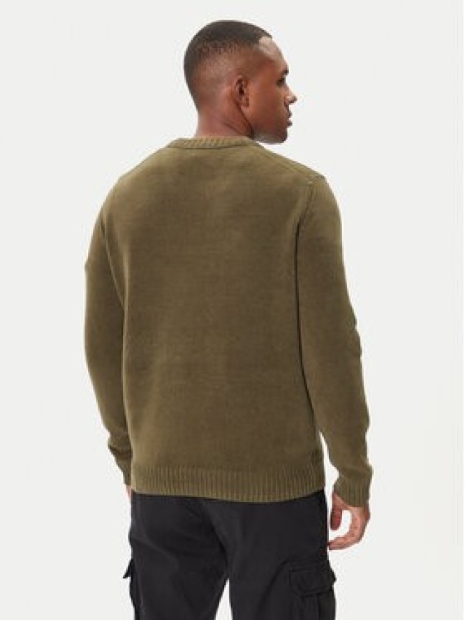 Aeronautica Militare Sweter 252MA1573UL00539 Zielony Regular Fit