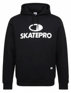 Odzież Bluza sportowa unisex SkatePro Bluza z kapturem - 10-12 - New Black