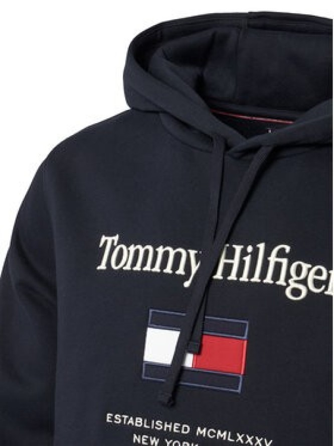 Tommy Hilfiger Bluza Embro Flag MW0MW42735 Granatowy Regular Fit