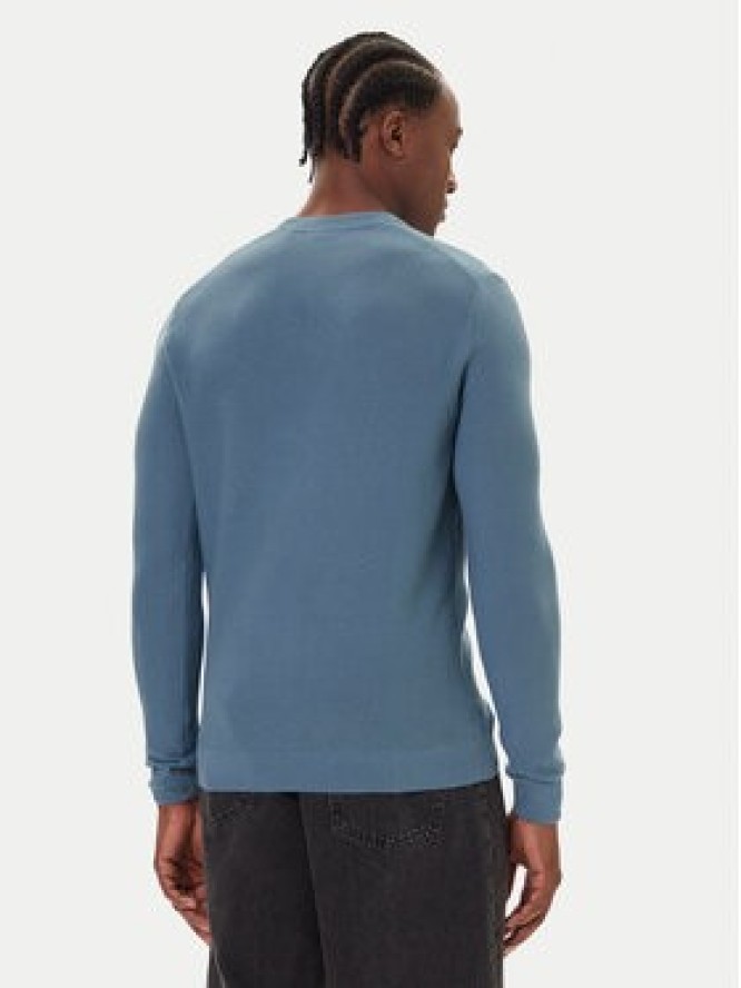 Mustang Sweter Elliot 1016844 Niebieski Regular Fit