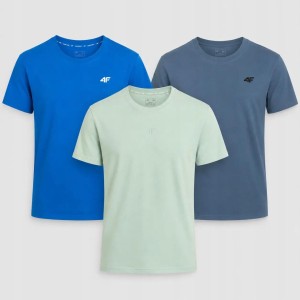 KOMPLET KOSZULEK MĘSKICH 4F ZESTAW T-SHIRT 3PAK
