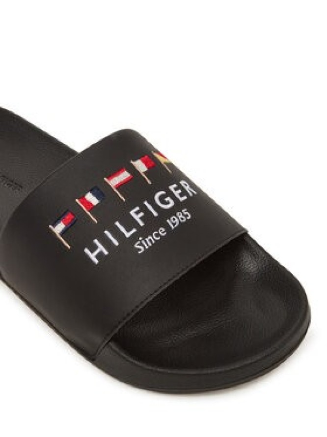 Tommy Hilfiger Klapki Flags Pool Slide FM0FM05431 Czarny