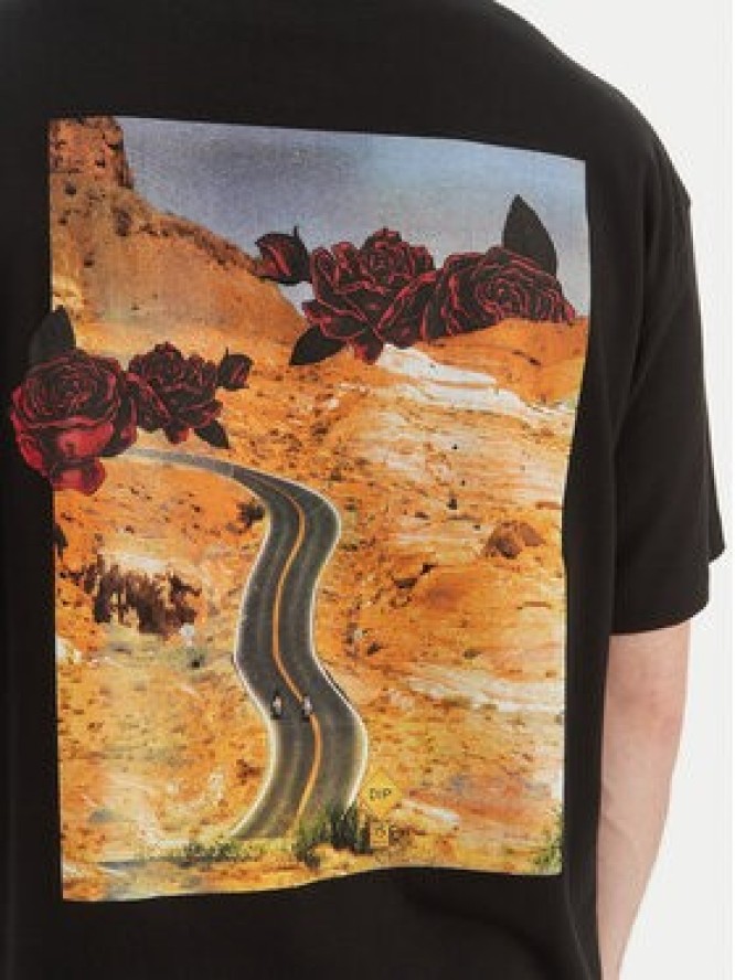 HUGO T-Shirt Domans 50564642 Czarny Oversize