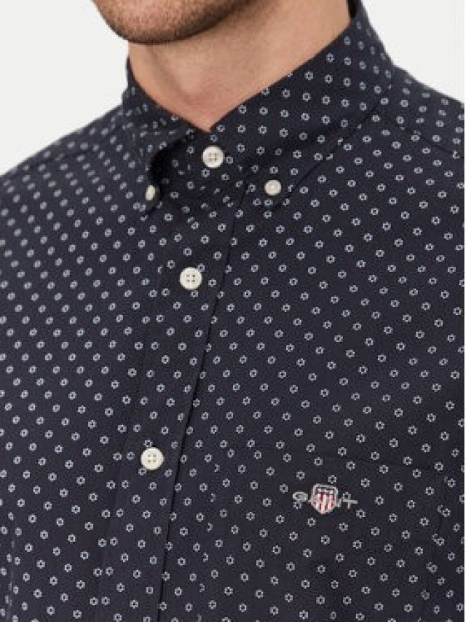 Gant Koszula 3250056 Granatowy Regular Fit