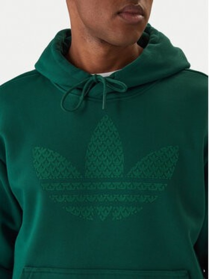 adidas Bluza Monogram Infill KD0403 Zielony Regular Fit