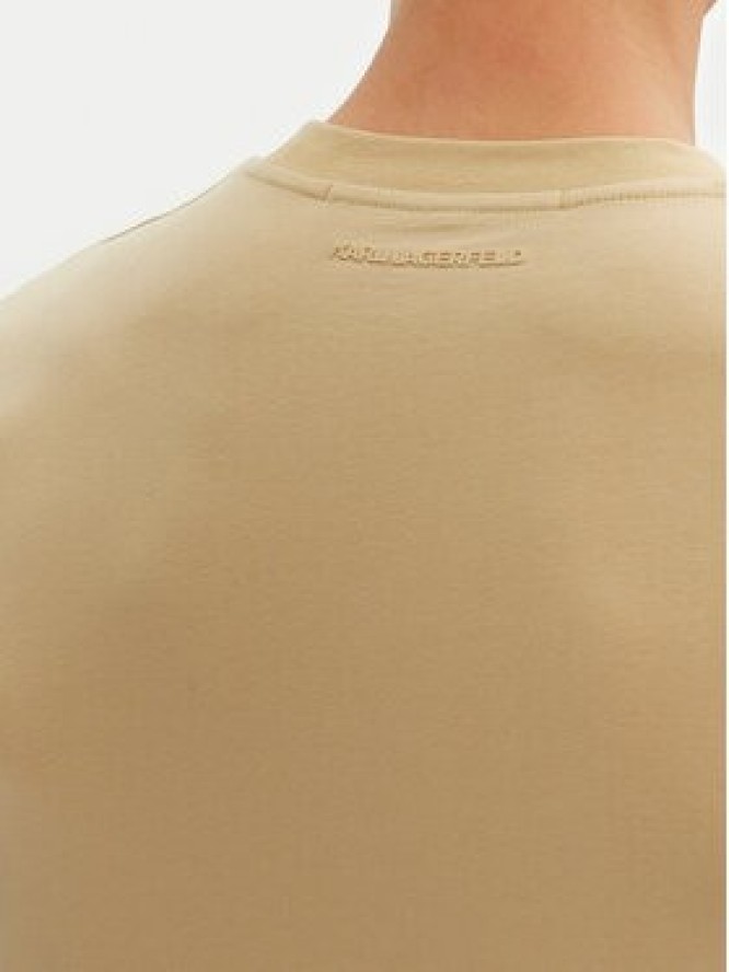 KARL LAGERFELD T-Shirt 755750 552221 Beżowy Regular Fit