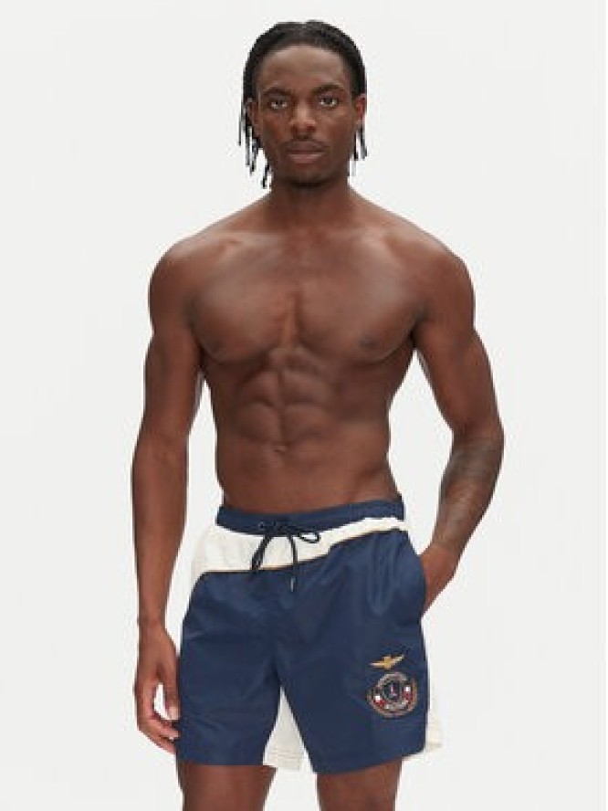 Aeronautica Militare Szorty kąpielowe 251BW228CT3539 Granatowy Regular Fit