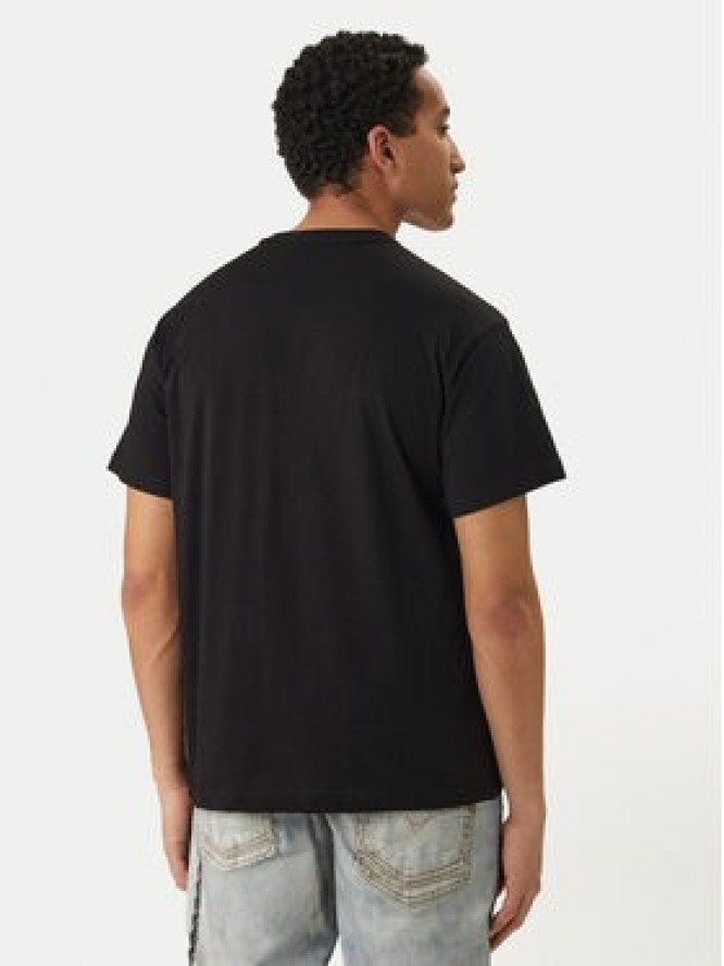 Versace Jeans T-Shirt 80GAHT14 Czarny Regular Fit