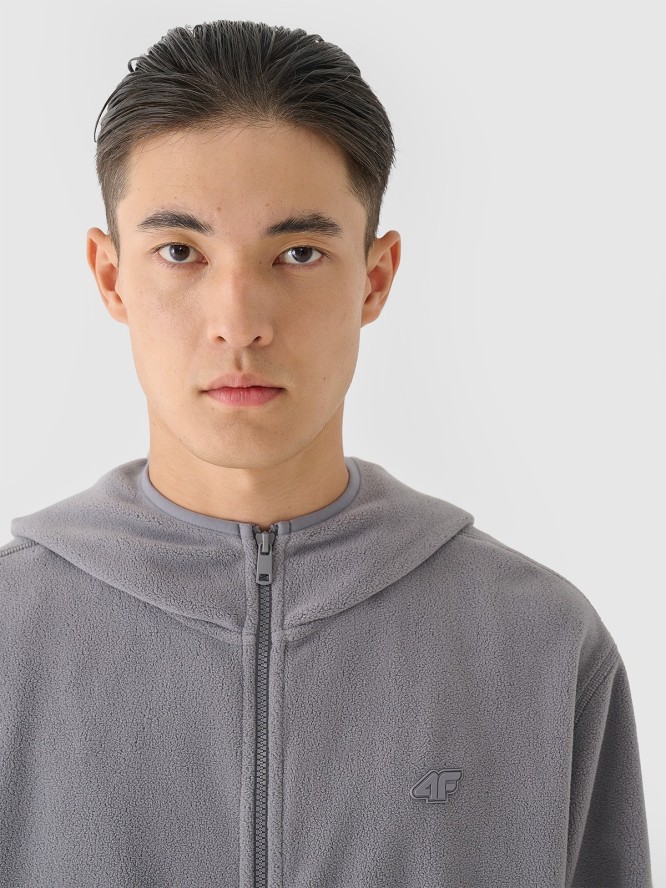 4F Polar regular z kapturem męski - szary L
