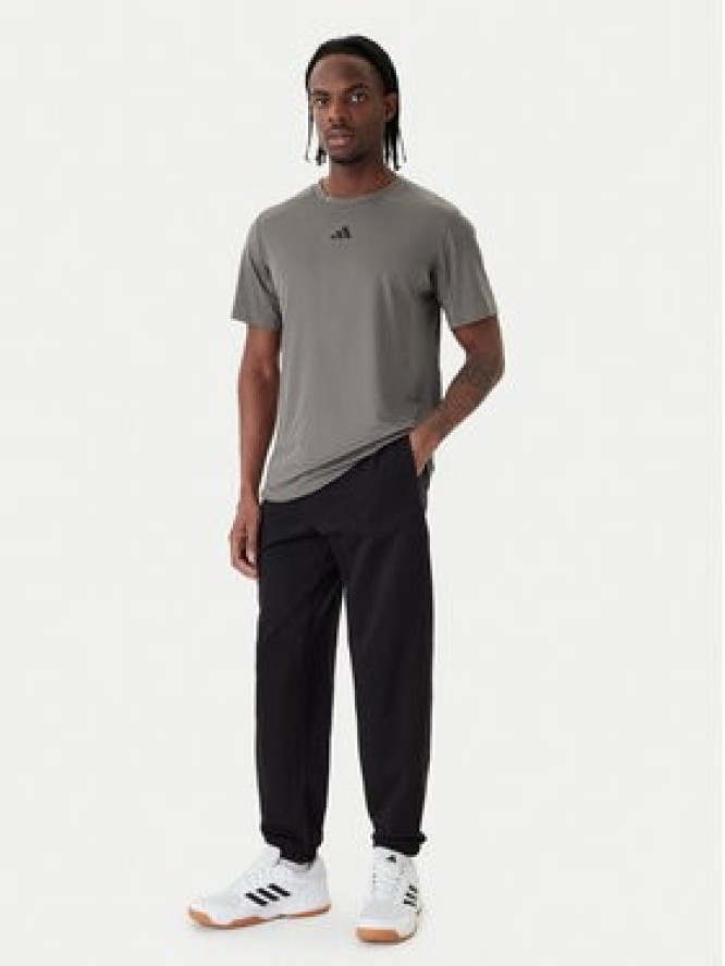 adidas Koszulka techniczna D4T PrimeLift 3 Stripes KE9936 Szary Regular Fit
