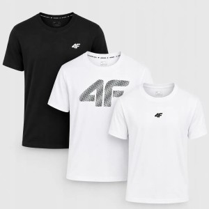 KOMPLET KOSZULEK 4F T-SHIRT MĘSKI ZESTAW 3PAK