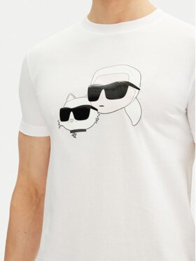 KARL LAGERFELD T-Shirt 755061 552241 Biały Regular Fit