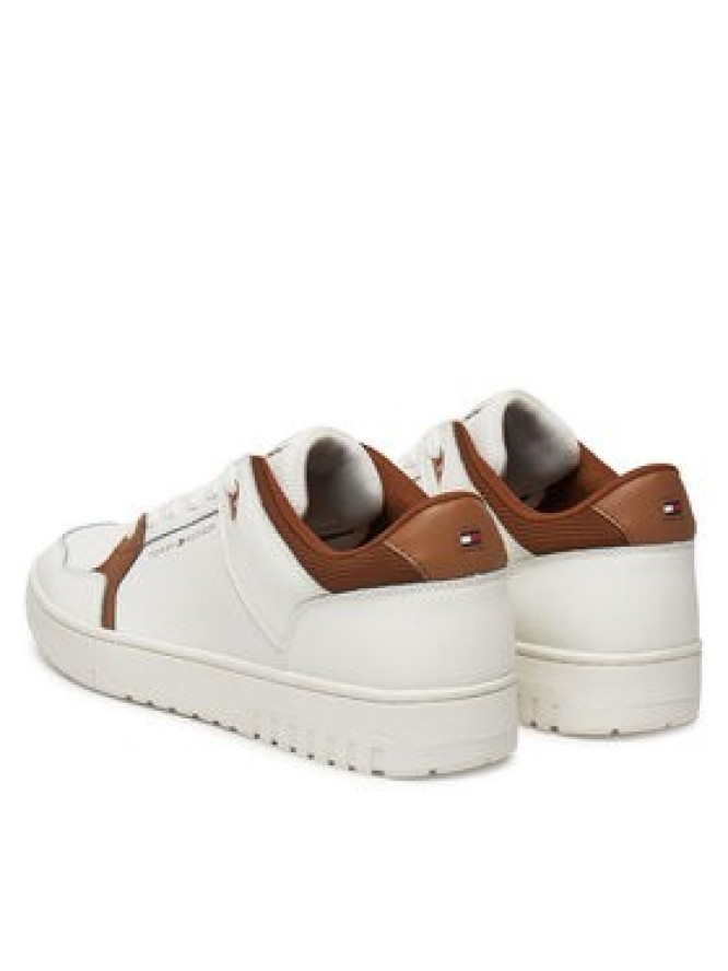 Tommy Hilfiger Sneakersy Basket Core Lite Lth Mix FM0FM05518 Écru