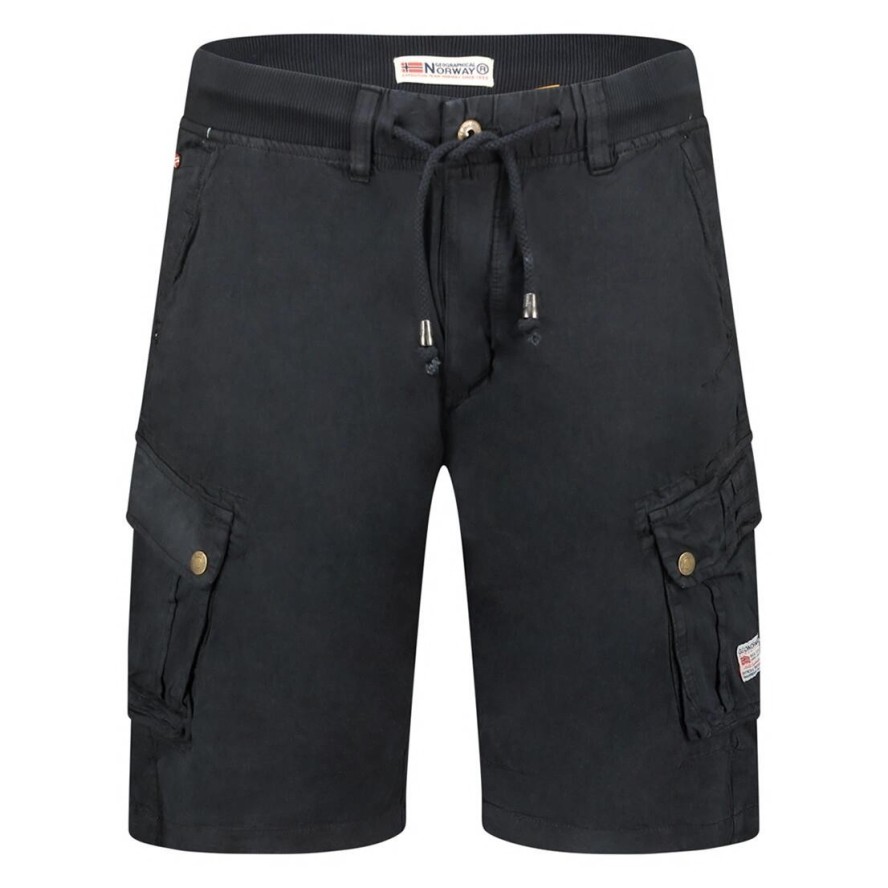 Bermudy Geographical Norway PAKITO BLACK DB MEN 256 czarny męska