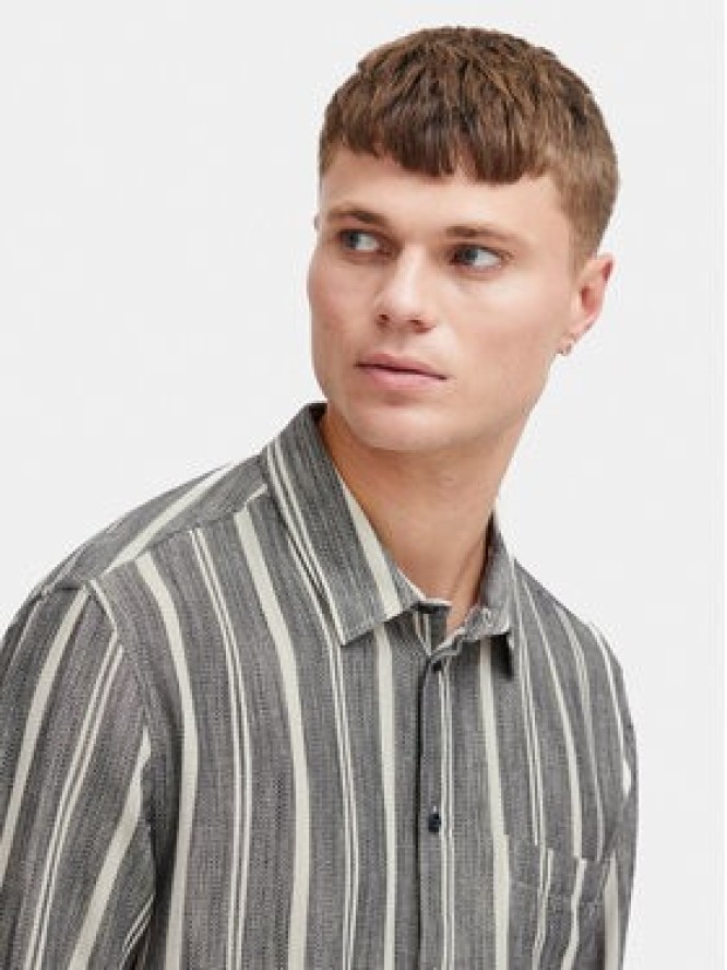 Solid Koszula 21108155 Niebieski Regular Fit